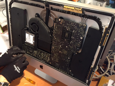 iMac 21.5 Late2012 A1418 フュージョンドライブ化 メモリ増設