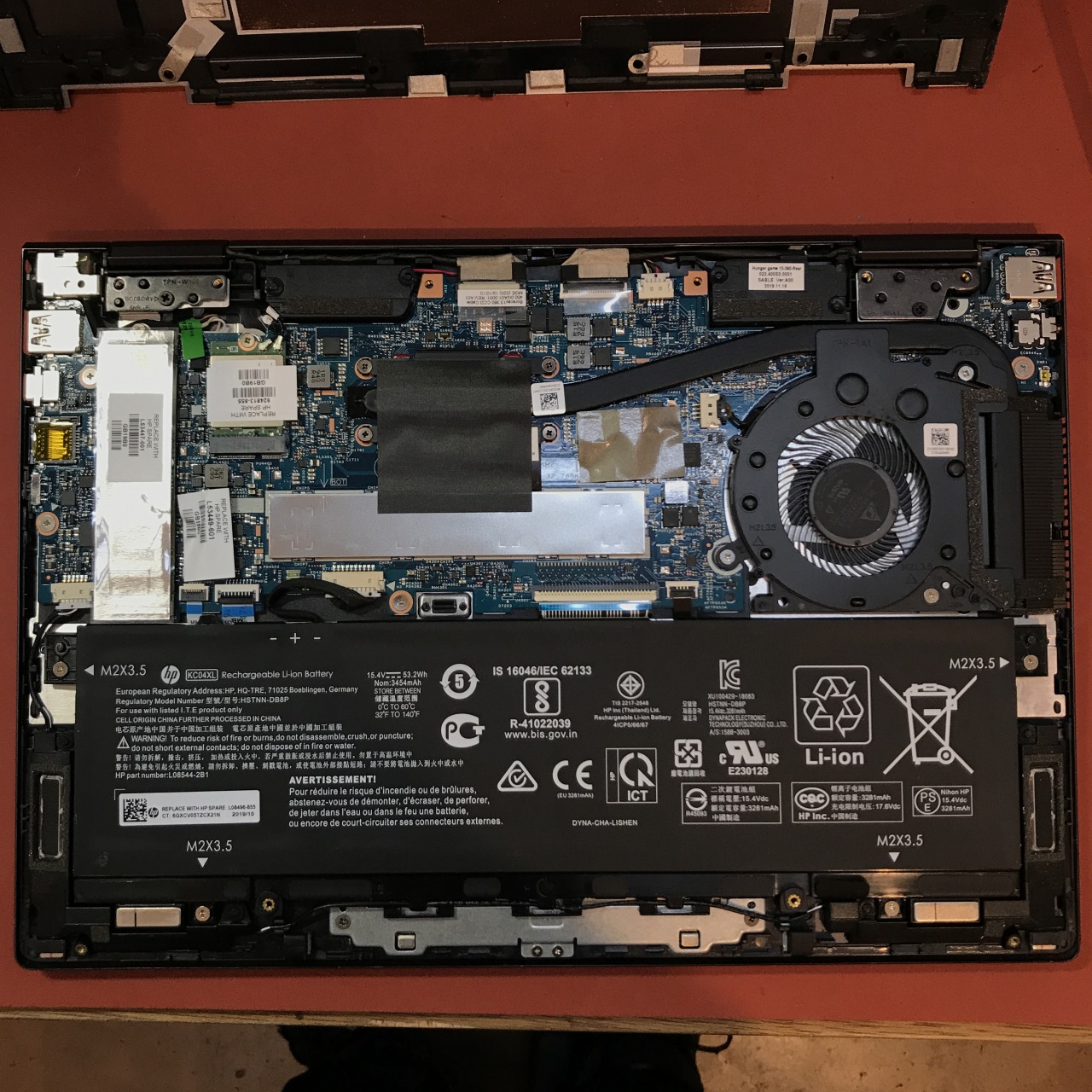 HP ENVY x360 Convertible 13-ar0099AU バッテリー劣化 交換修理