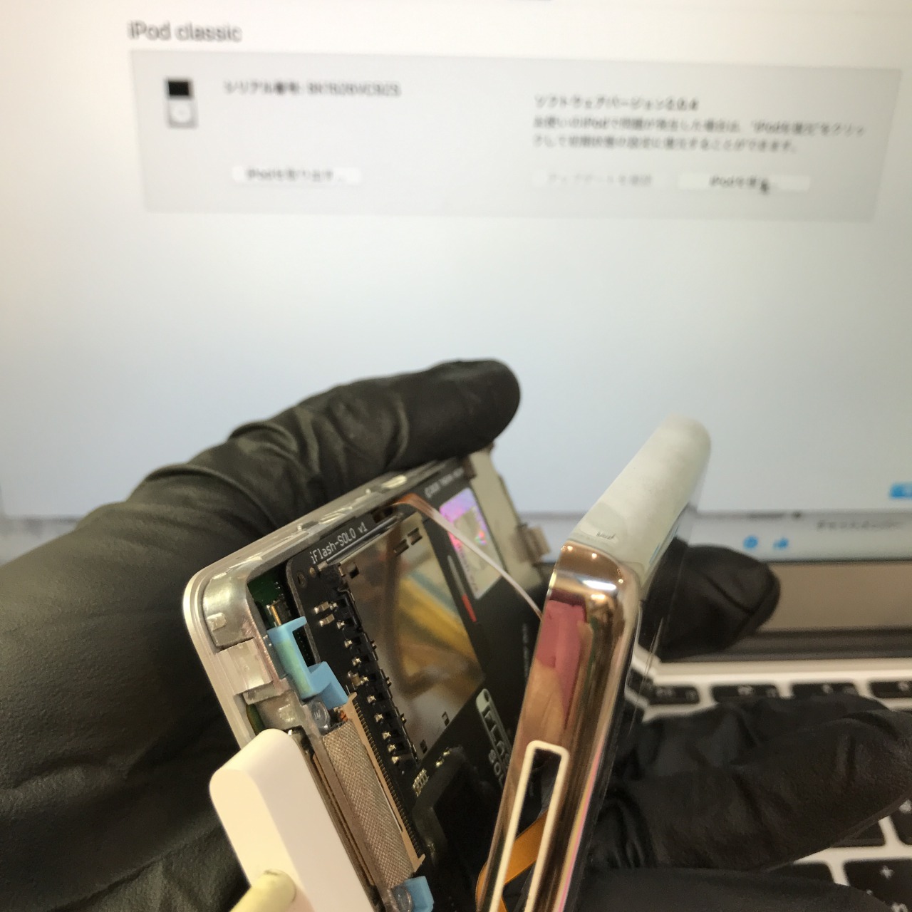 iPod Classic 160GB 6th A1238 EMC 2173 MB150 HDD不良 SDカード