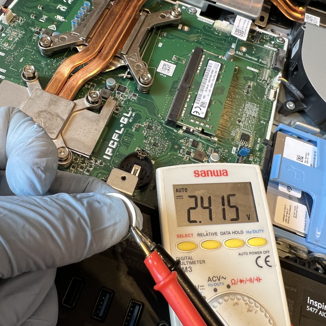 DELL Inspiron 5477 遅いのでSSD化して欲しい 基板交換も必要だった話