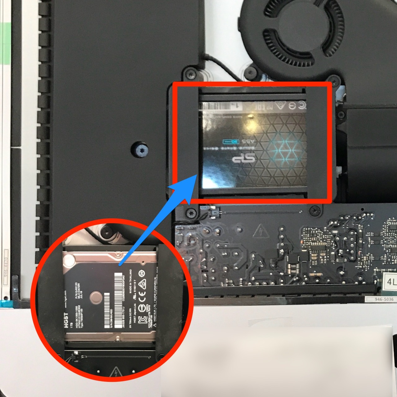 iMac (Retina 4K, 21.5-inch, 2017) 動作が遅すぎる 速度改善のためSSD