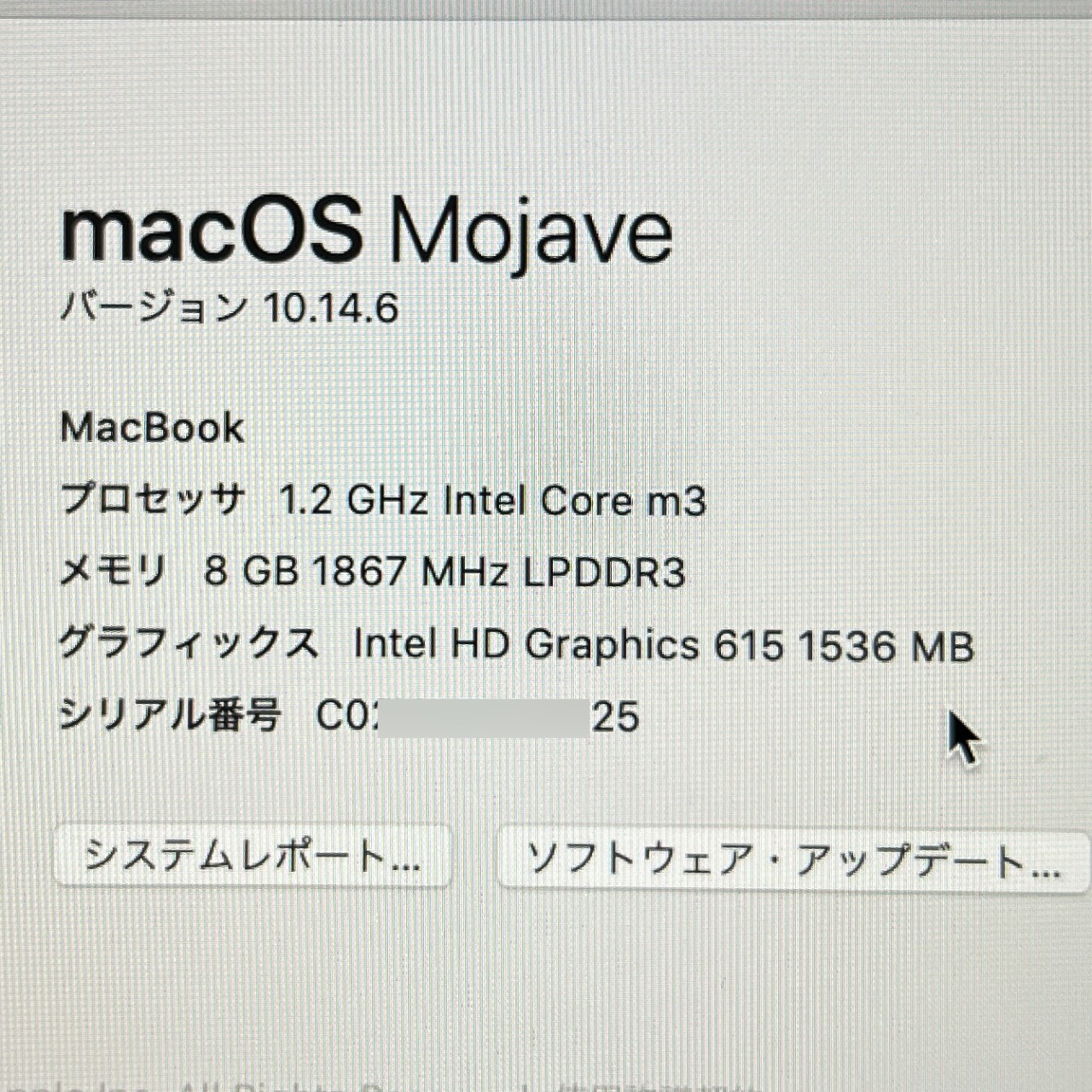 MacBook (Retina, 12-inch, 2017) 起動しない 初期化後新規