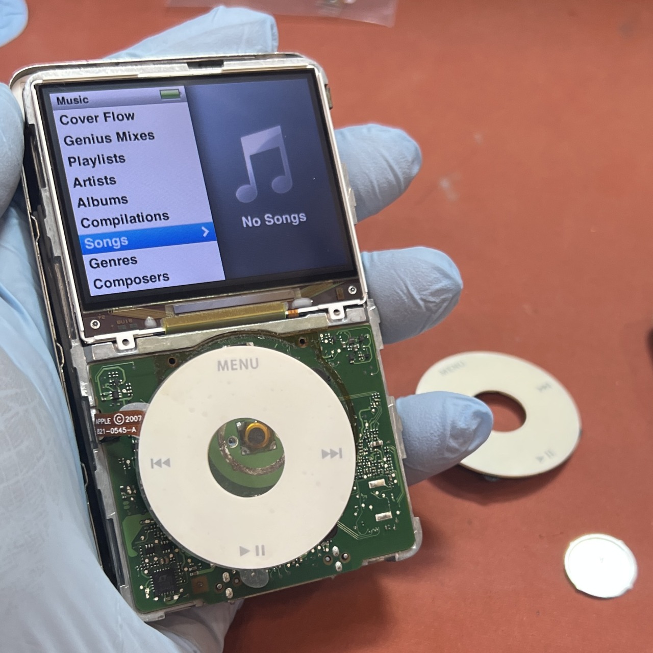 iPod classic 160GB (Late 2009) バッテリー ホイル 液晶